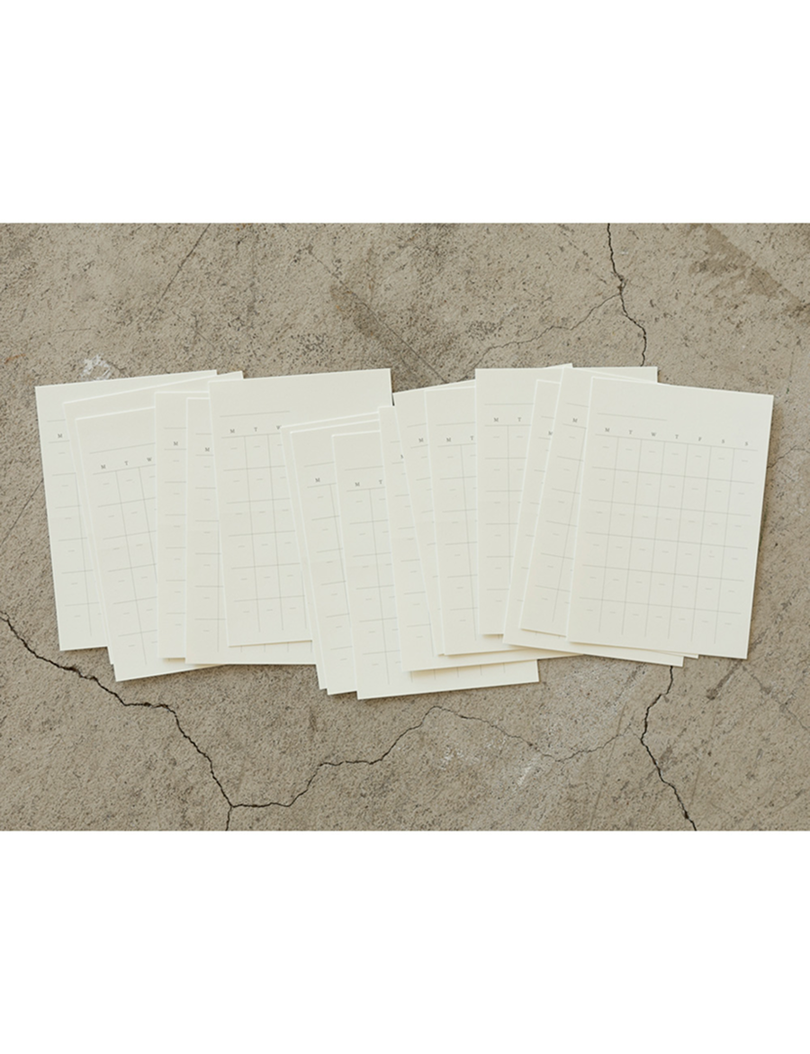 Midori MD Diary Sticker für Notizbücher Übersicht Anzahl Sticker