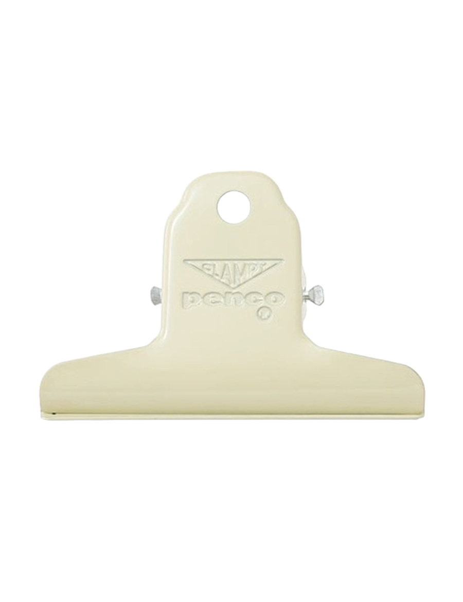 Penco Clampy Clip Büroklammer in S und Ivory Beige Freisteller