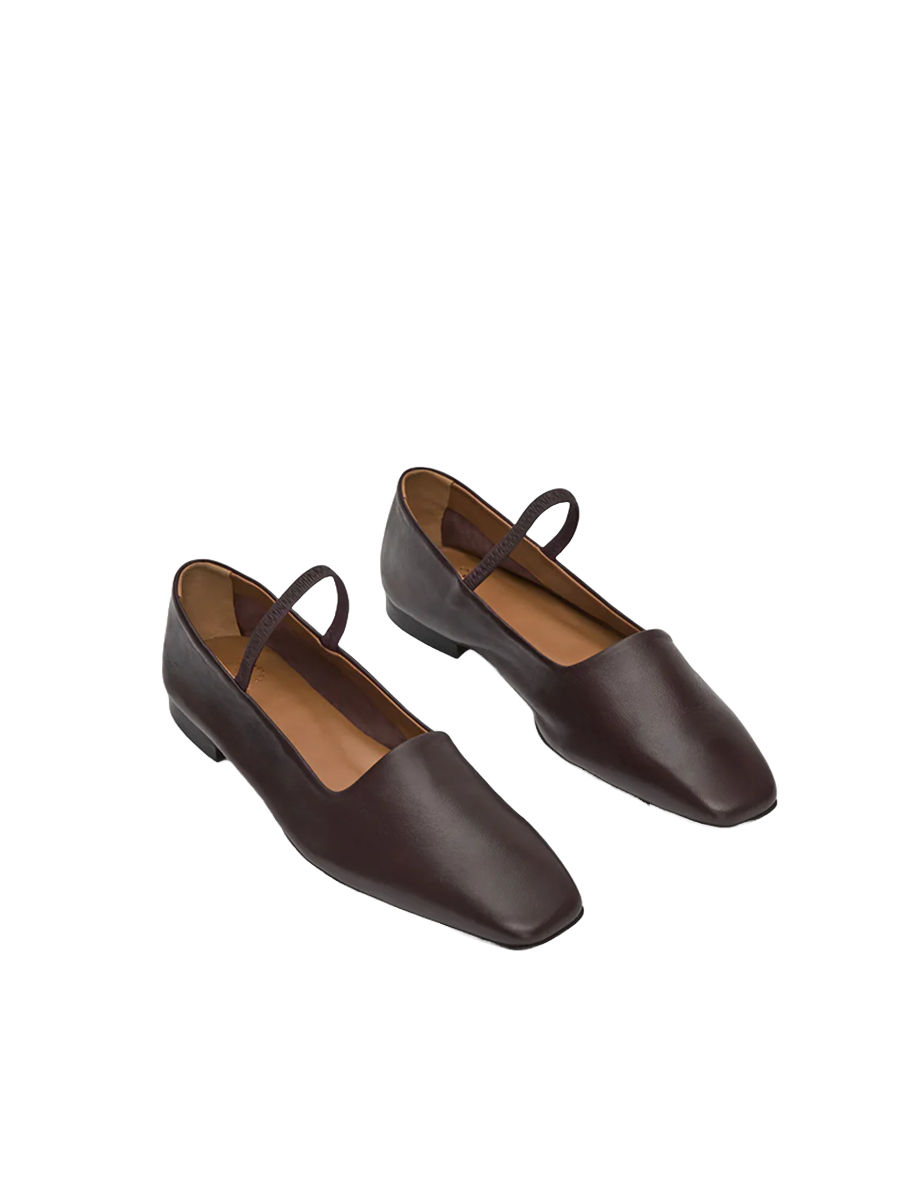 Petina Ballerinas Walnut Brown