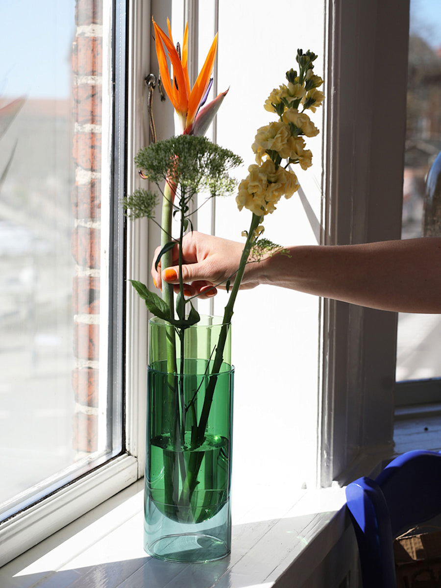 Bouquet Tube Vase Large Grün