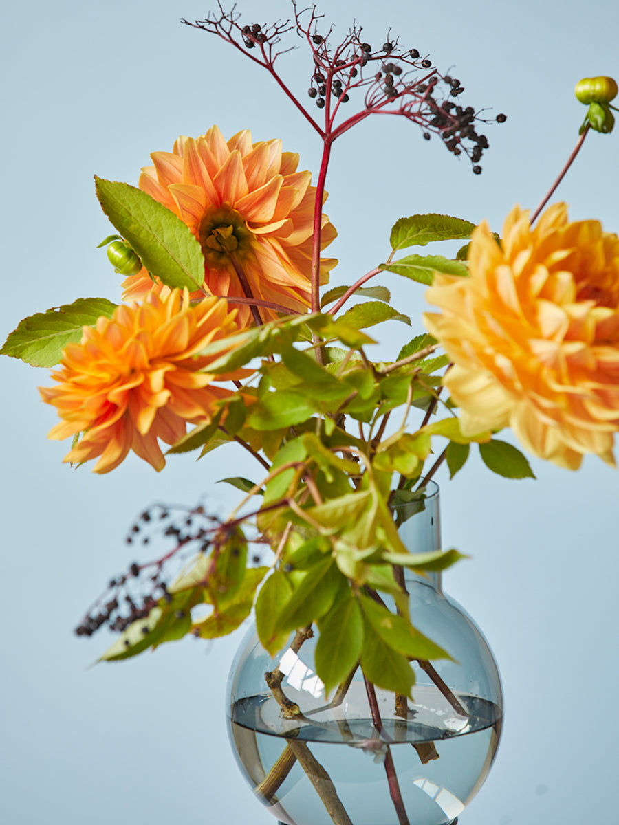 Vase Bubble Tube Large Grau