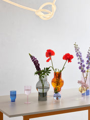 Vase Bubble Tube Large Grau