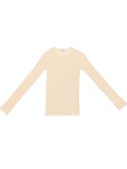 Heart Long Sleeve Tee Undyed