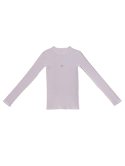 Heart Long Sleeve Tee Verbe Purple