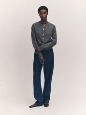 Ada Crewneck Cardigan Derby Grey