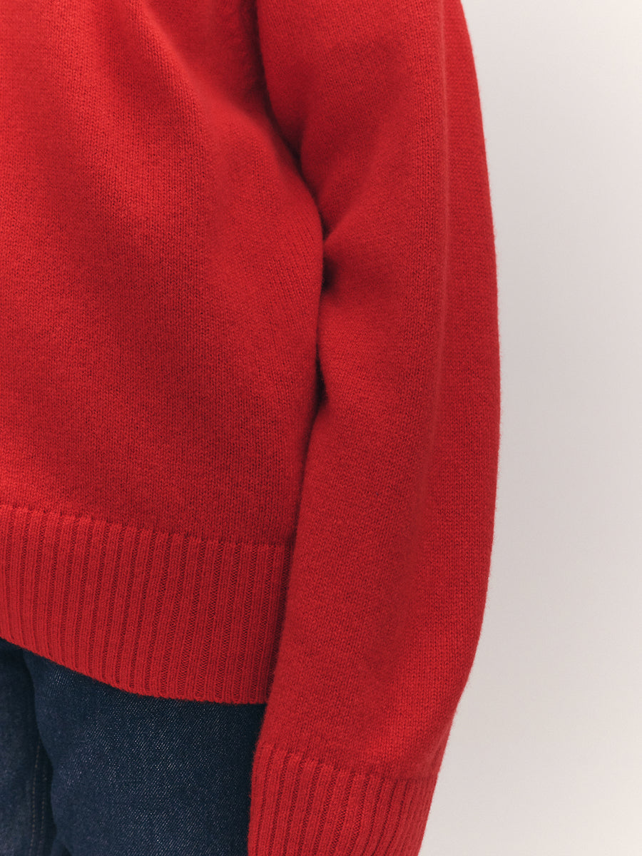 Innes Slouch Crewneck Poppy Red