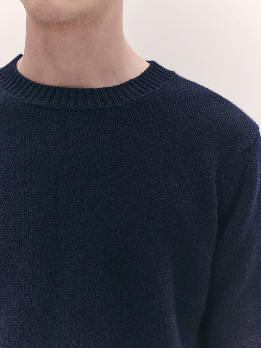 Rosha Shrunken Crewneck Navy