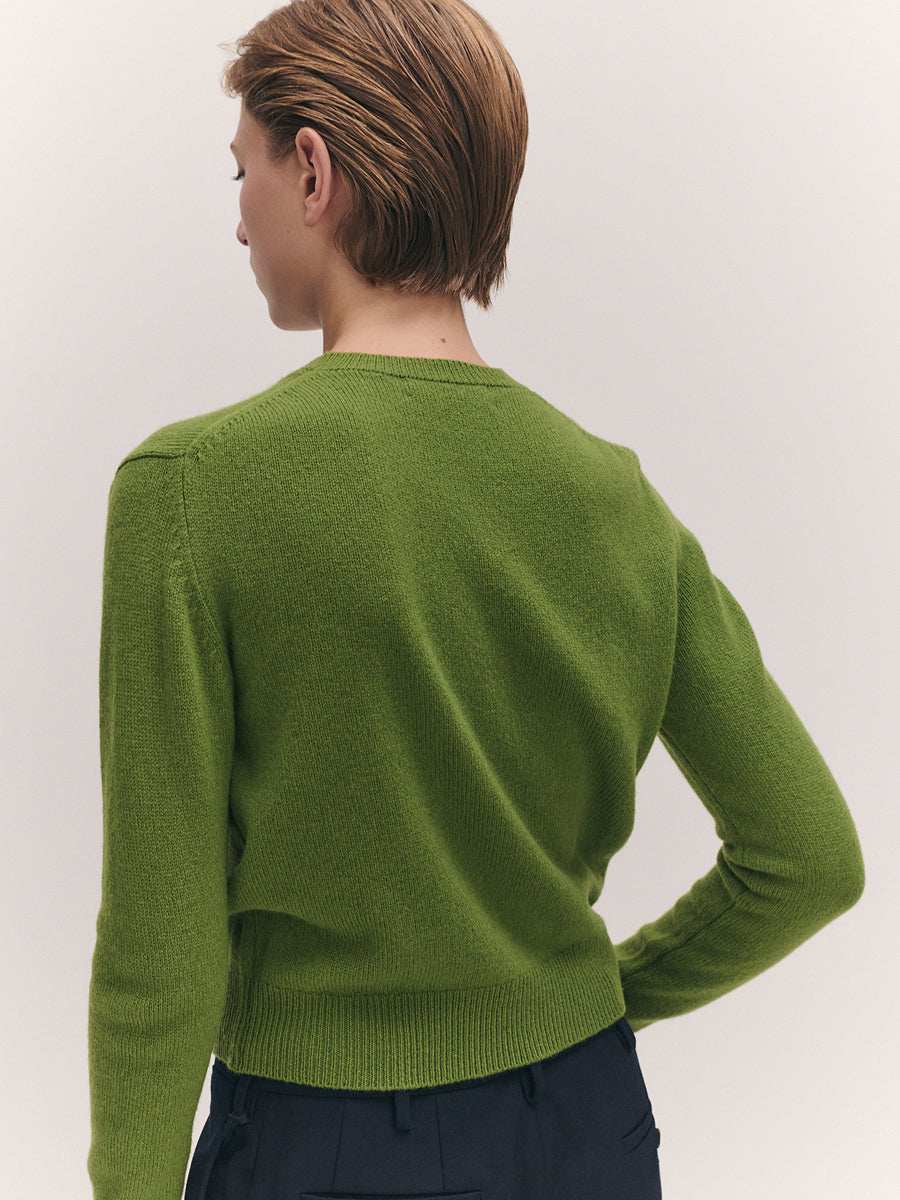Sligo V-Neck Pickle Green