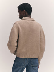 Winny Collared Jacket Dark Natural