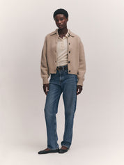 Winny Collared Jacket Dark Natural