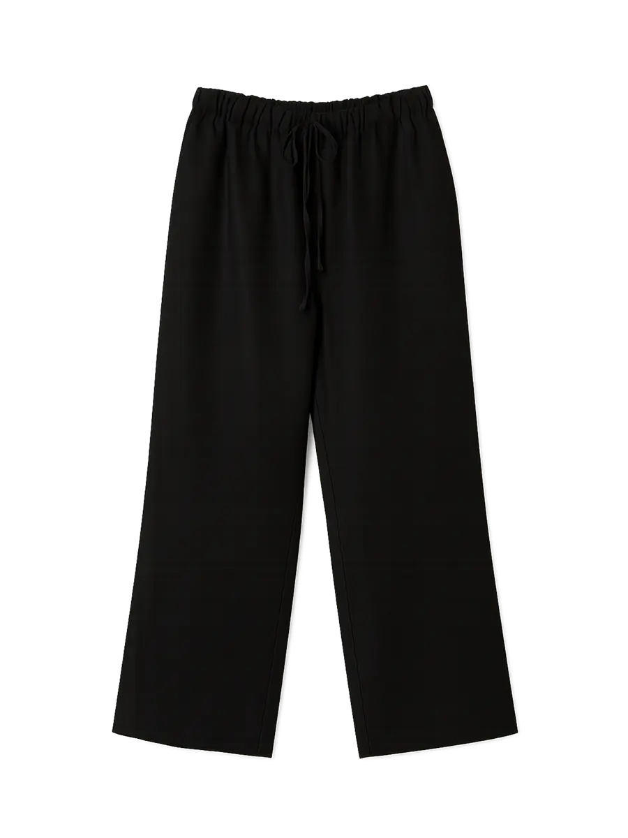 Fig &amp; Honey schwarze Leinenhose Frontansicht