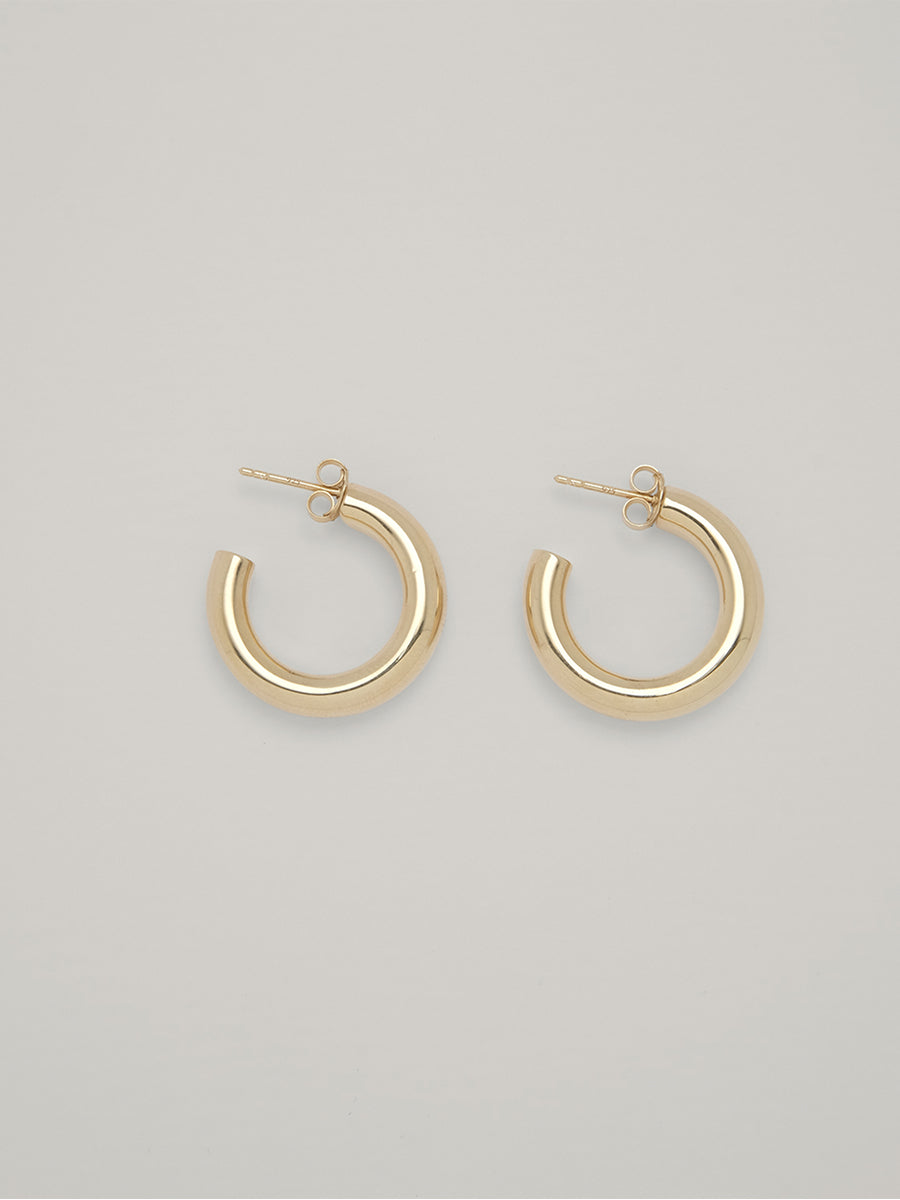 Frellini Joey Hoops Ohrringe Gold Frontansicht