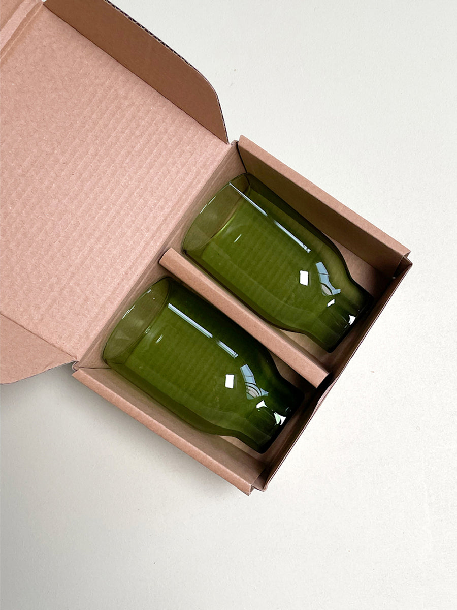 Wasserglas Grün