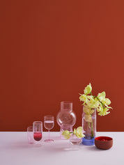 Wasserglas Rosa