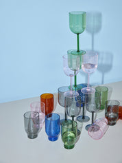 Wasserglas Grün
