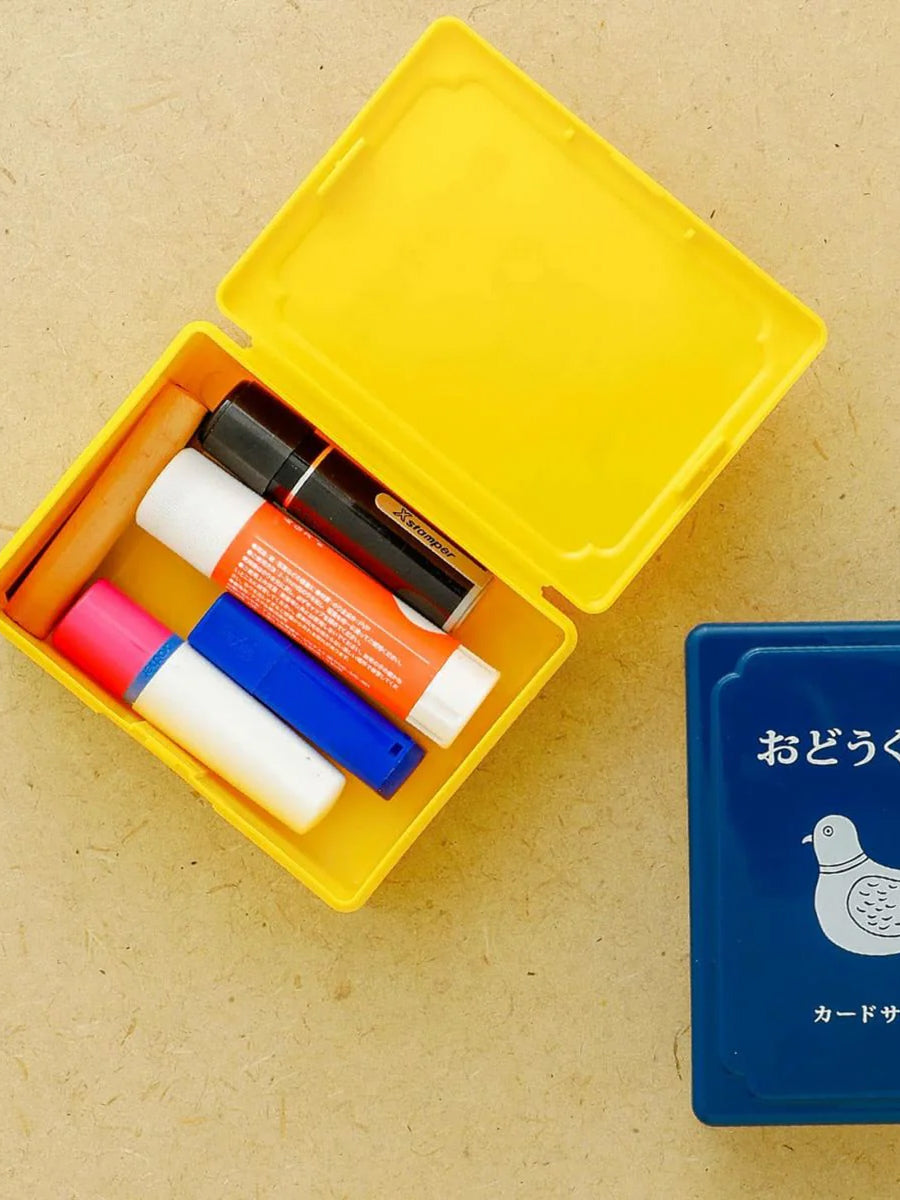 Hightide Retro Mini Toolbox Gelb und Blau 