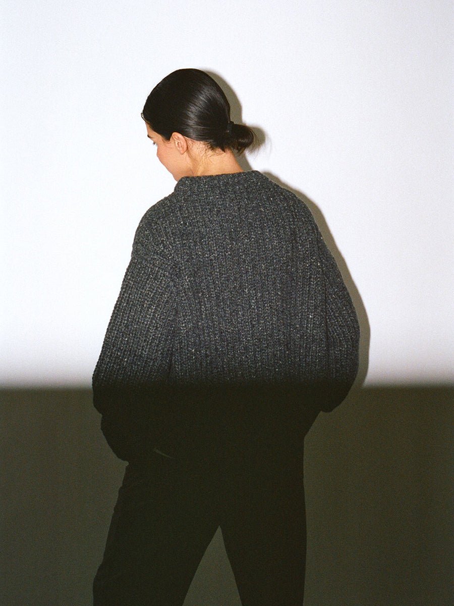 Chunky Lowe Sweater Charcoal