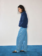 Reid Cardigan Marled Indigo