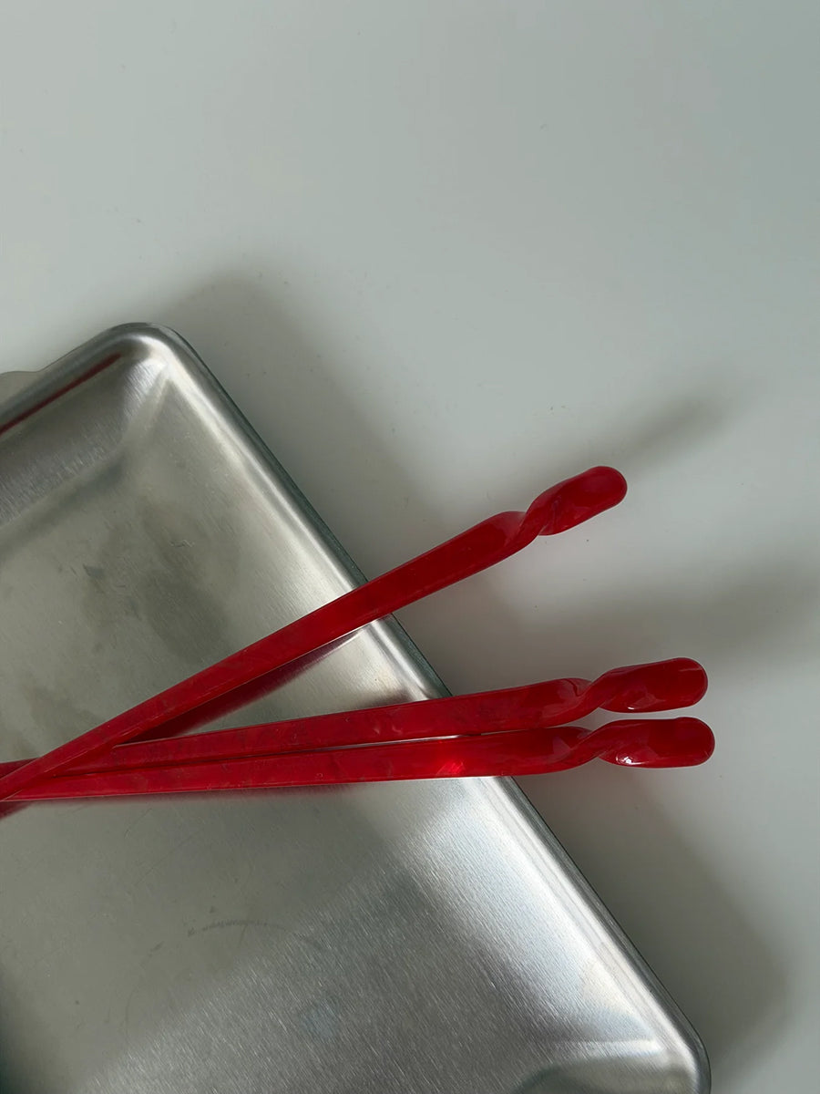 Twisted Hairpin Candy Red