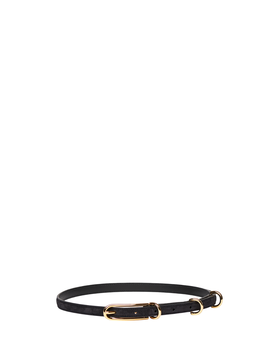 Three Keepers Belt Black Suede