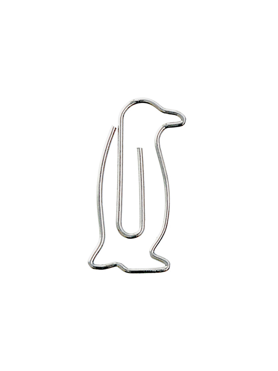 Midori D-Clips Büroklammern in Pinguinform Detailansicht Klammer