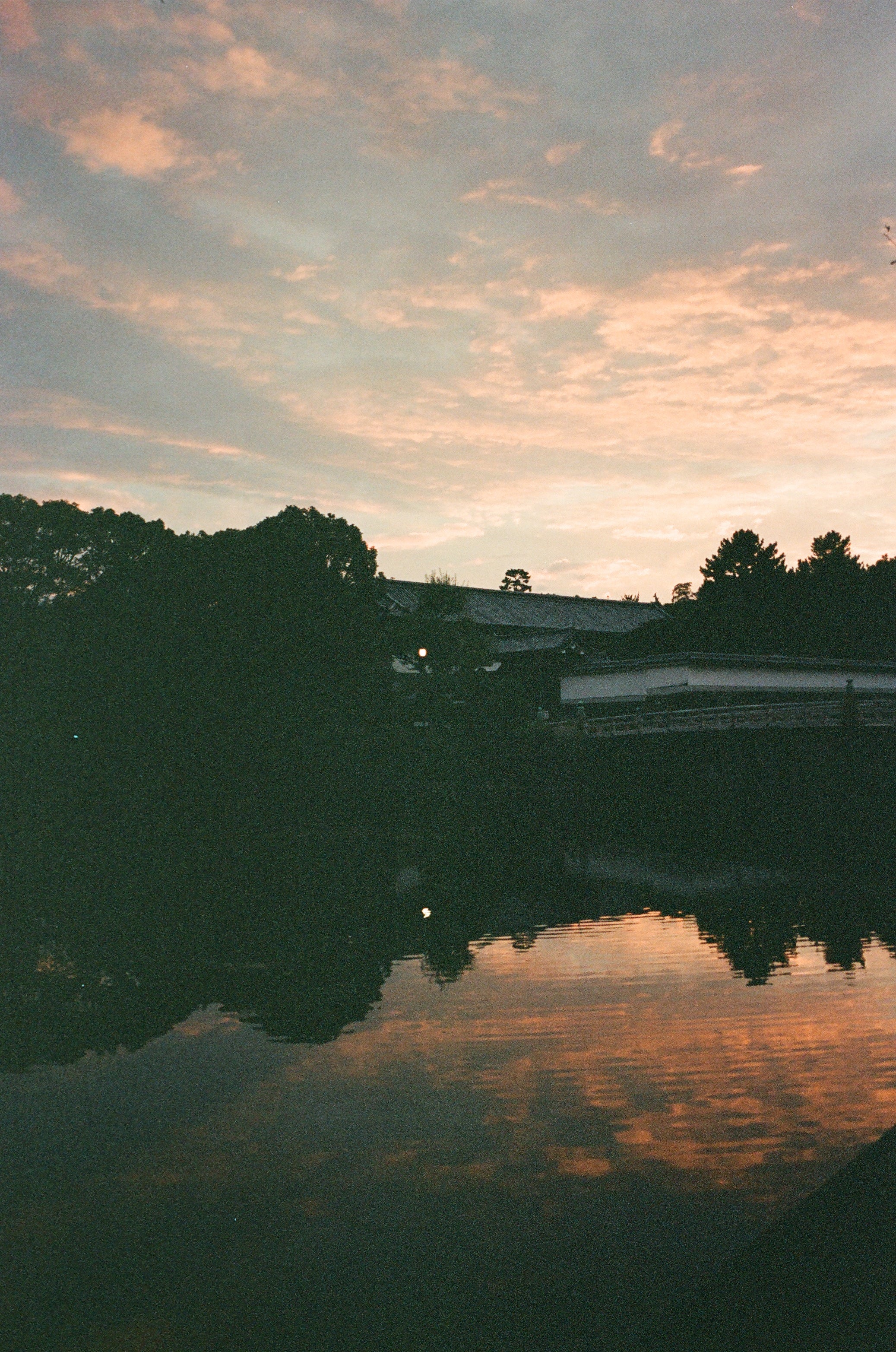 Moodbild Japan Tokyo Sonnenuntergang am Fluss