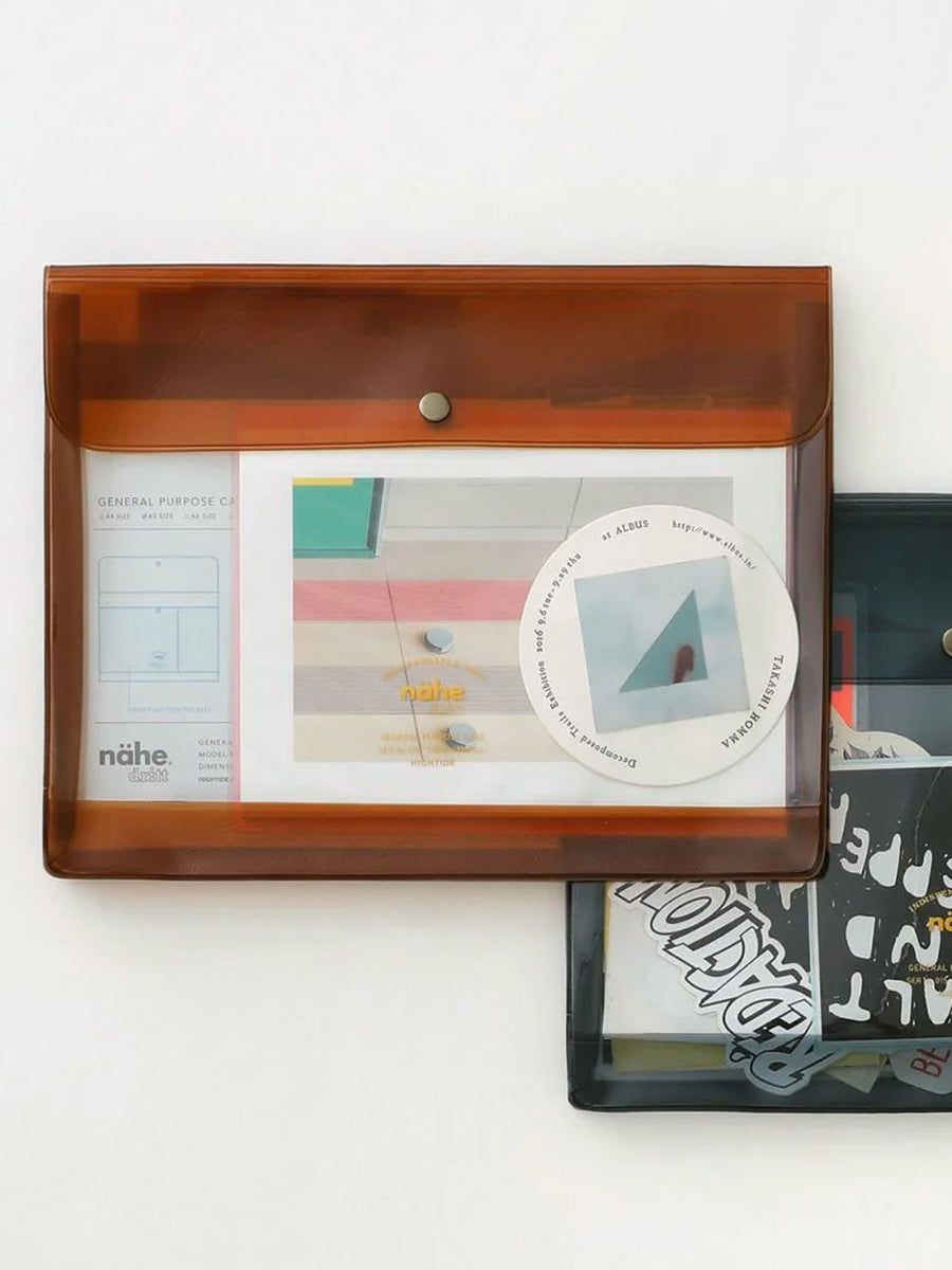 General Purpose Case A5 Clear Brown