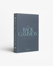 Printworks Classic Backgammon Spiel in Blau Grau Grün Frontansicht 