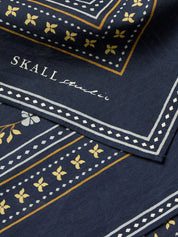 Skall Floral Scarf Navy