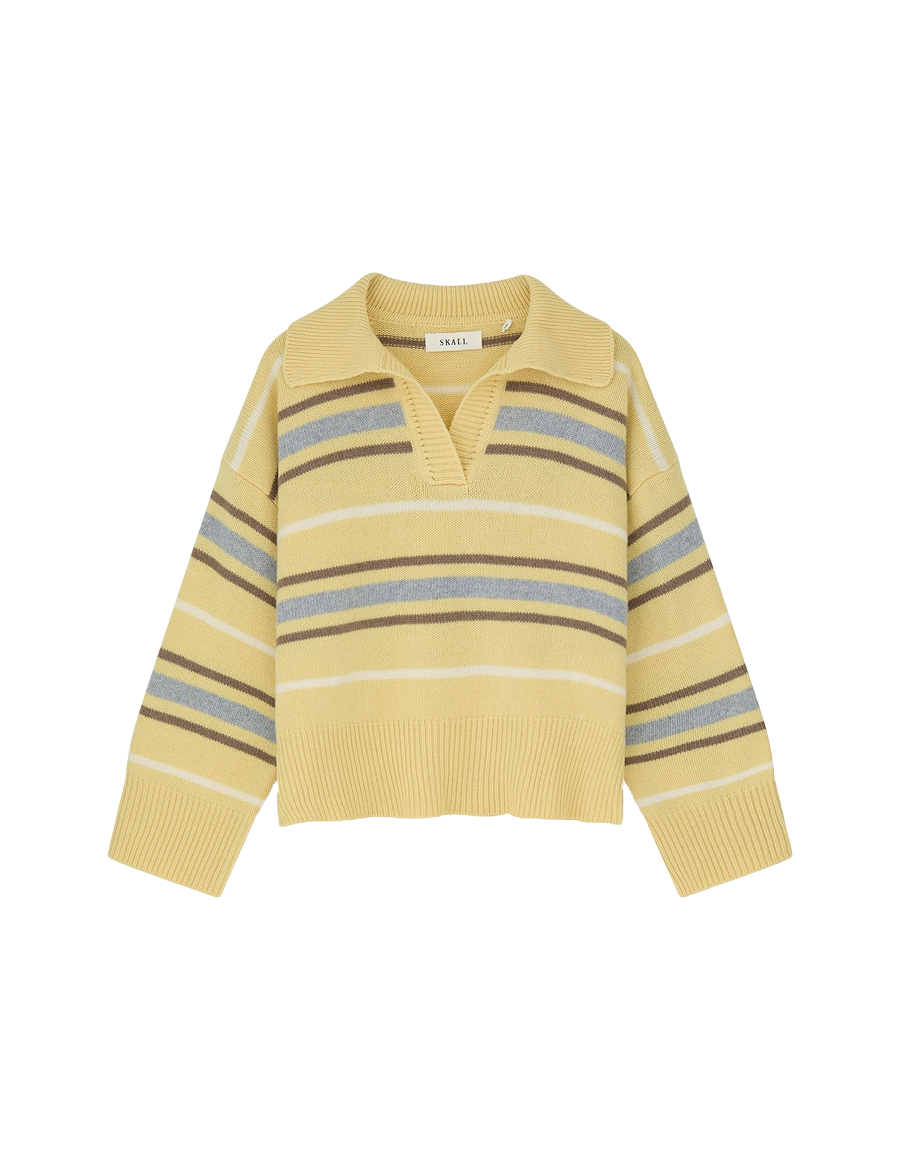 Skall-Studio-Paul-V-neck-jumper-Yellow-Grey-stripe-freisteller.png
