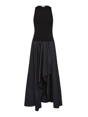 Knit Bodice Asymm Kleid