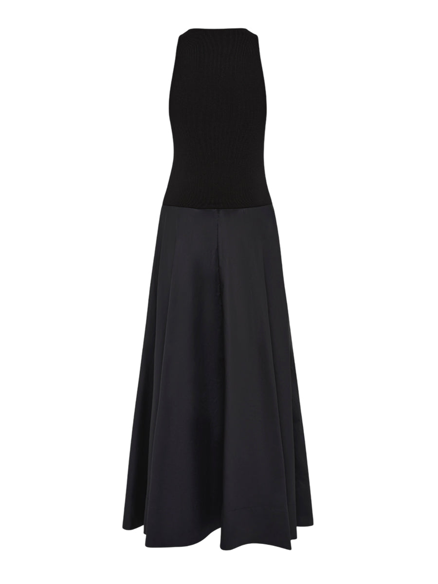 Knit Bodice Asymm Kleid