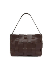 Woven Mini Tote Chocolate Braun