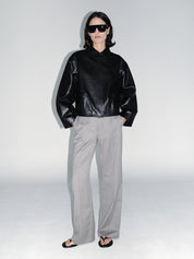 Cocoon Leather Jacket