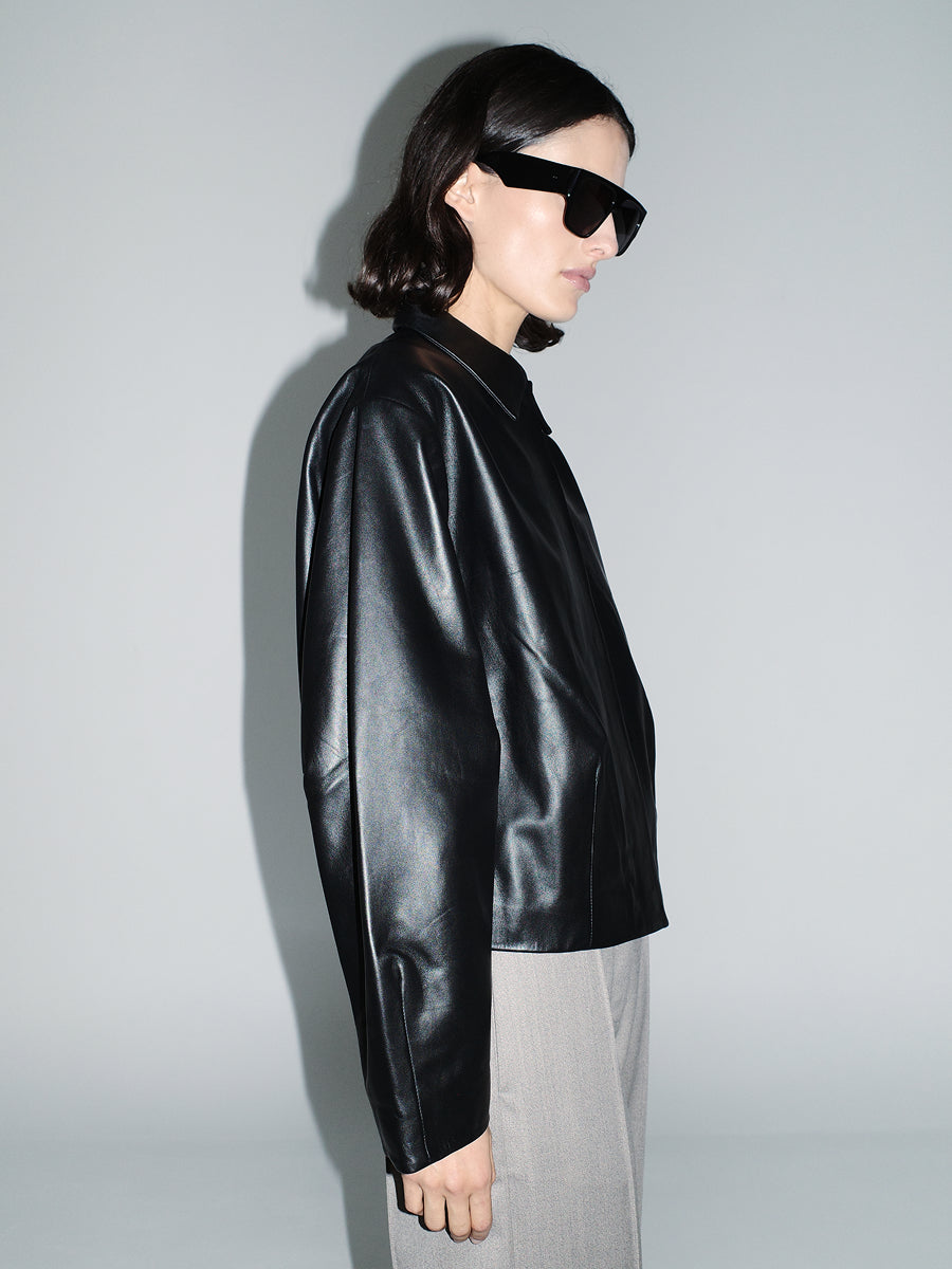 Cocoon Leather Jacket