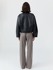 Cocoon Leather Jacket