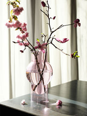 Studio About Bubble Tube Large Vase Rosa Moodbild Kirschblüten