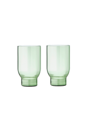 Studio About Wassergläser Grün 2er Set Frontansicht Freigestellt