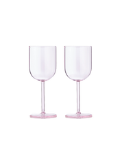 Studio About Weingläser Rosa 2er Set Frontansicht Freigestellt