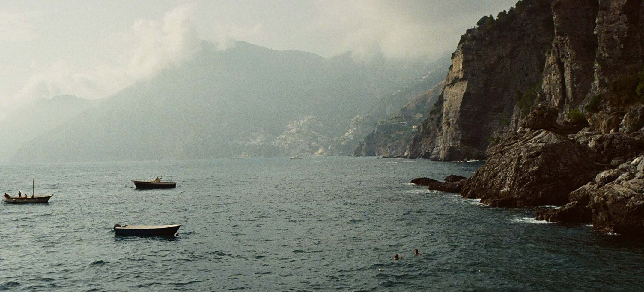 Amalfiküste Meer mit Booten 