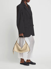 Tenno Black Grained Leather Slip-ins