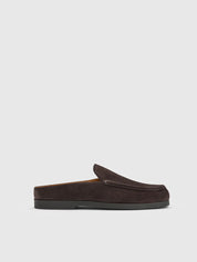 Tenno Walnut Suede Slip-Ins