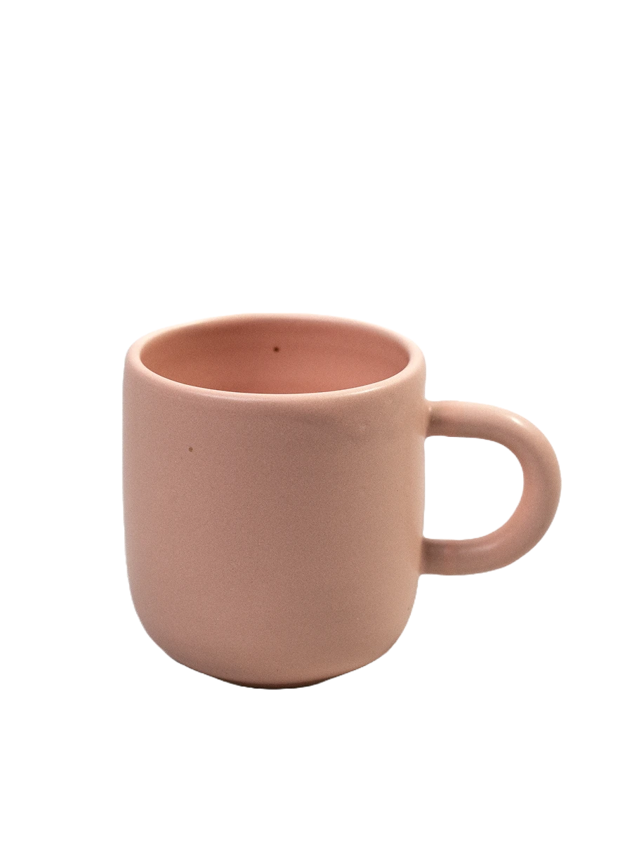We Are Studio Studio Hugo Mug Tasse Rosa Frontansicht