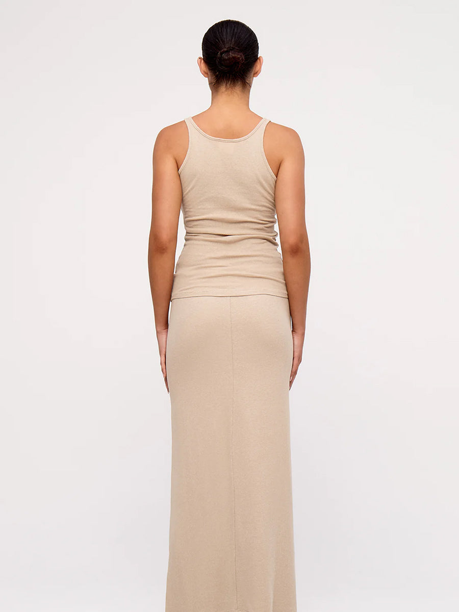 Rib Hemp Jersey Tank Husk