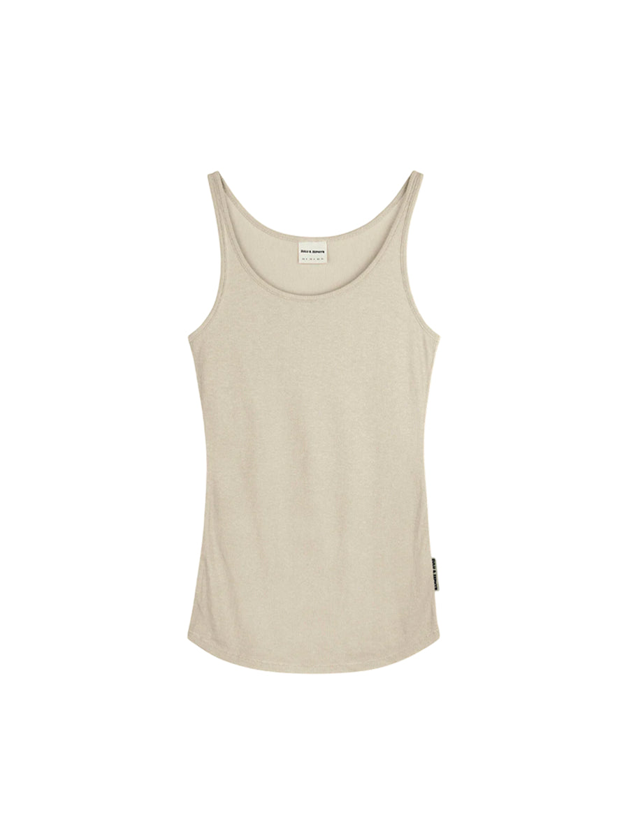 Rib Hemp Jersey Tank Husk